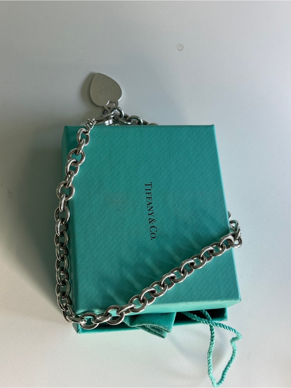 Tiffany & Co. Heart Tag Toggle Chain Link Necklace